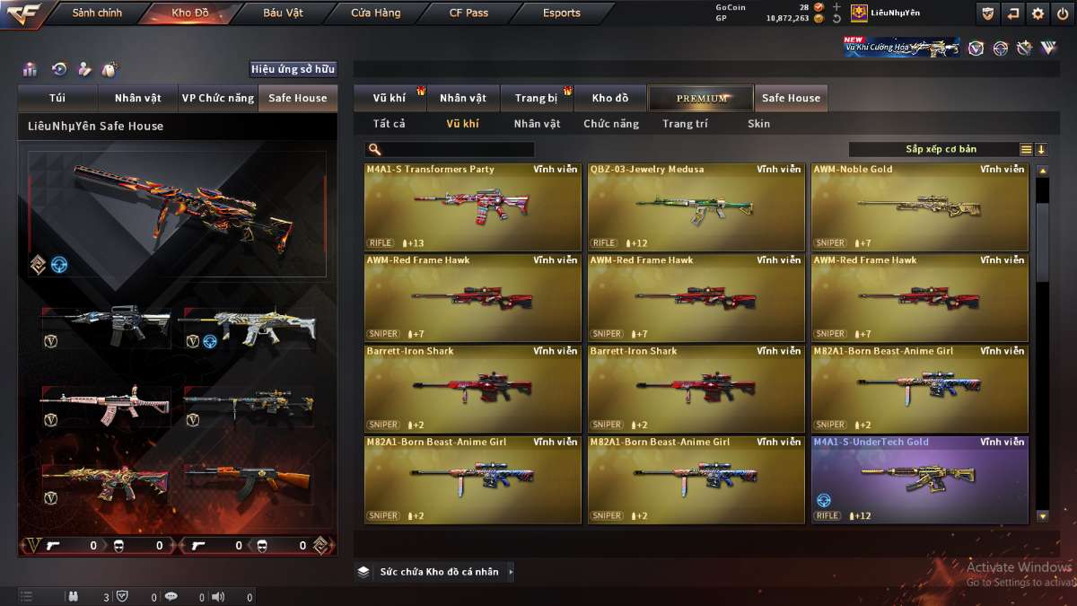 shop acc cf uy tin gia re